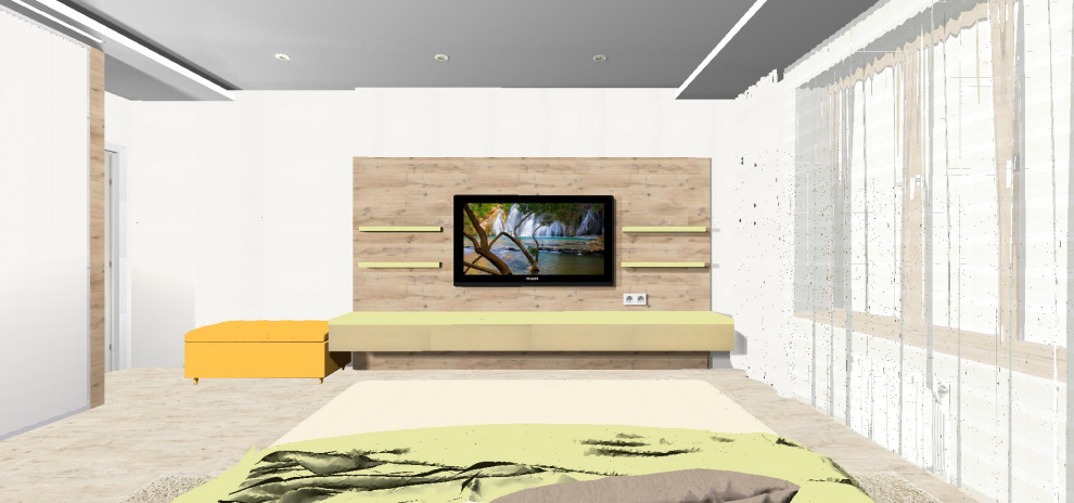 Спальня в коттедже.