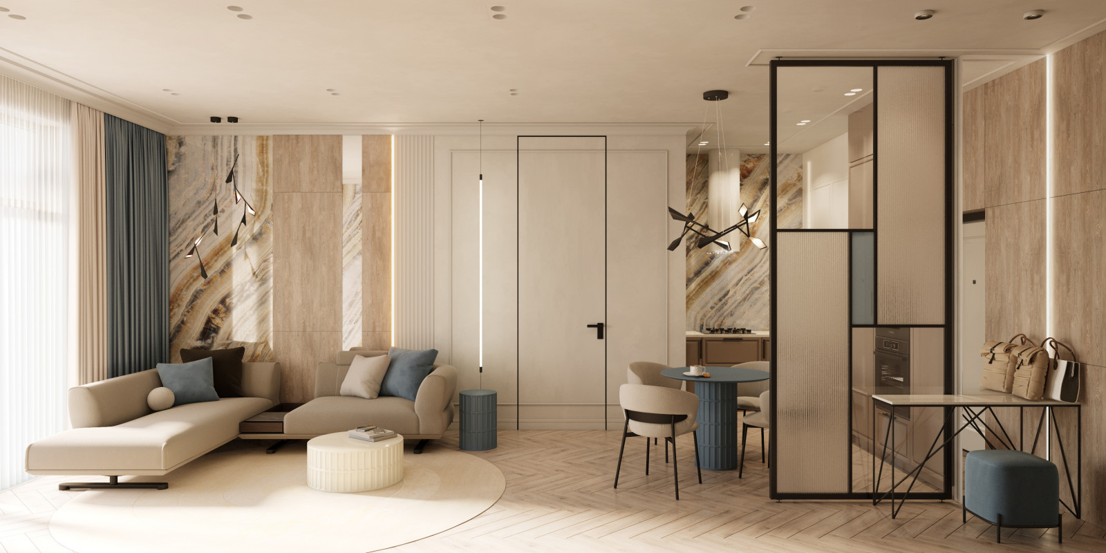 Обложка проекта: Квартира 92 м.кв. для отдыха у моря