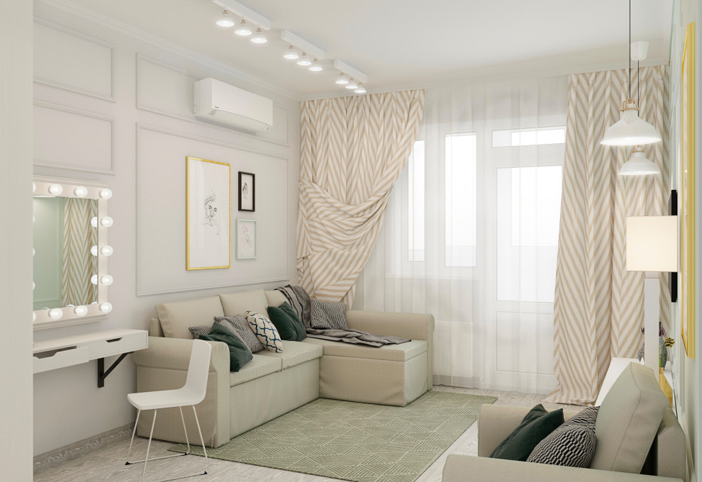 Проект квартиры для молодой девушки в городе Ставрополь.