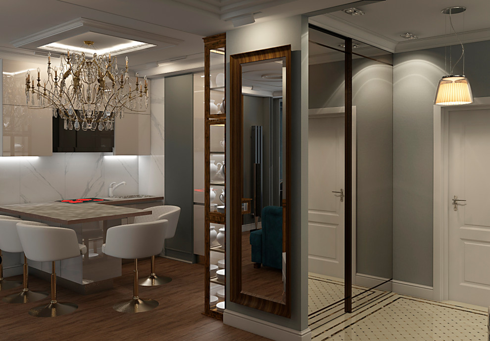 АМЕРИКАНСКАЯ КЛАССИКА DE LUXE (кухня-столовая)