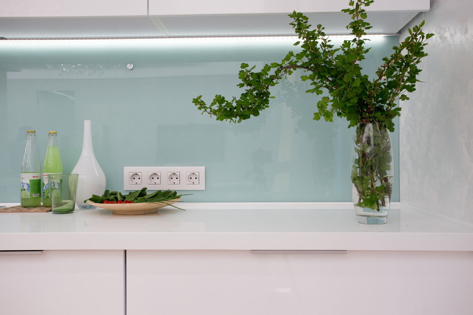 Квартира в бирюзовых оттенках