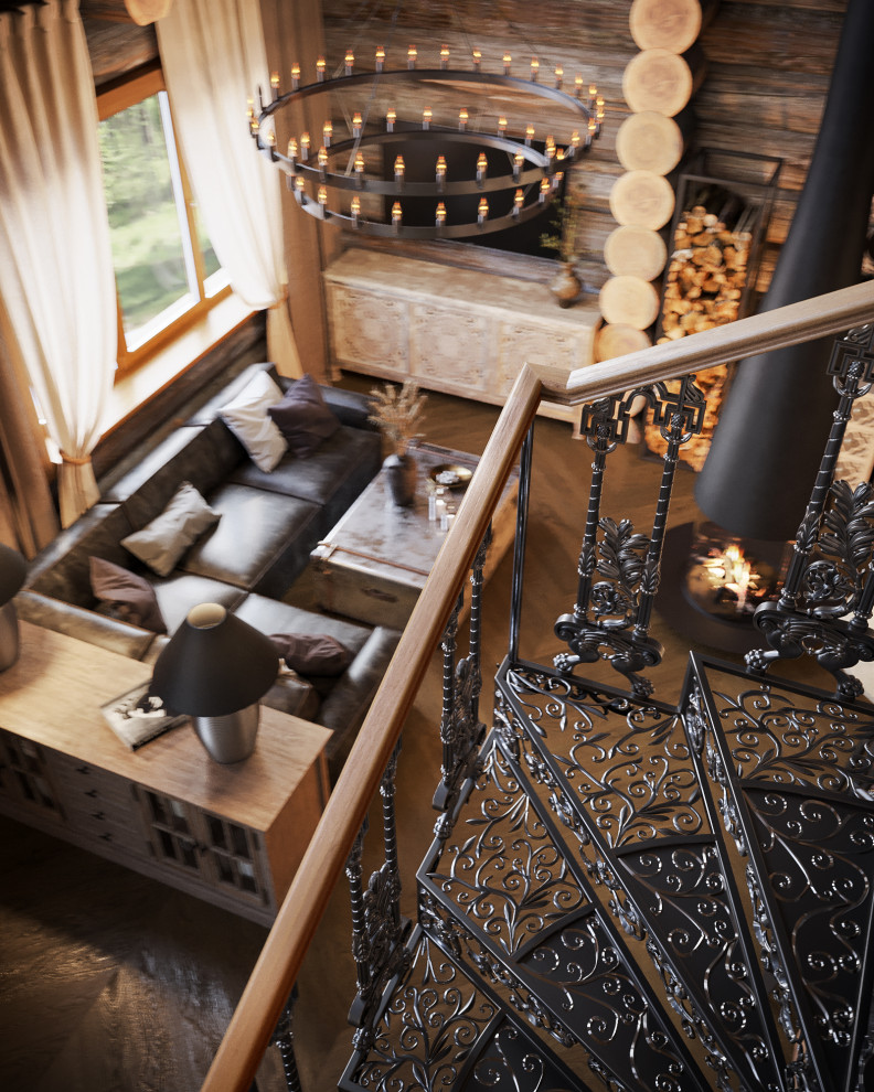 Дом из кело. Кухня и гостиная, второй свет