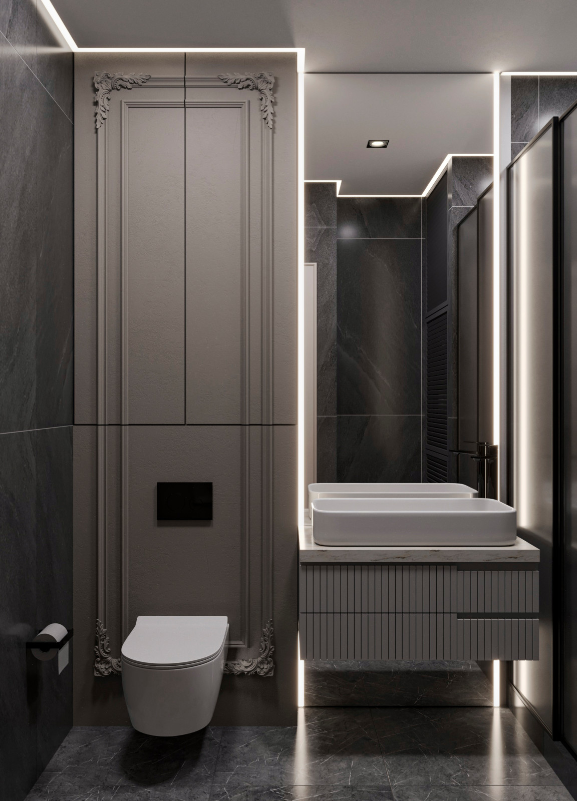 Интерьер, где царит ночь