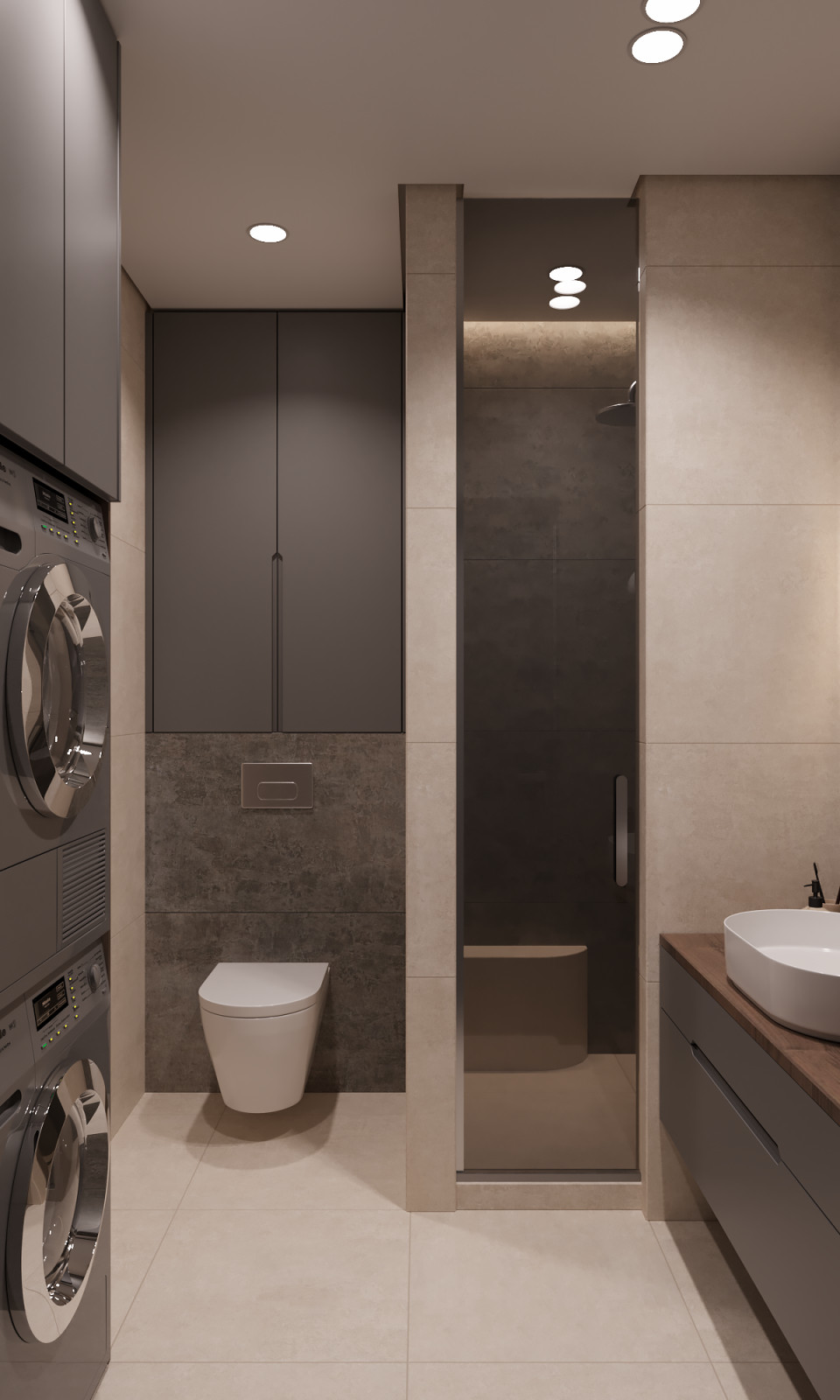 Дизайн проект квартиры в современном стиле, для девушки.