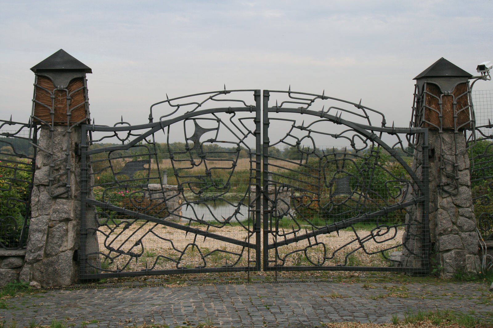 House in front of national park