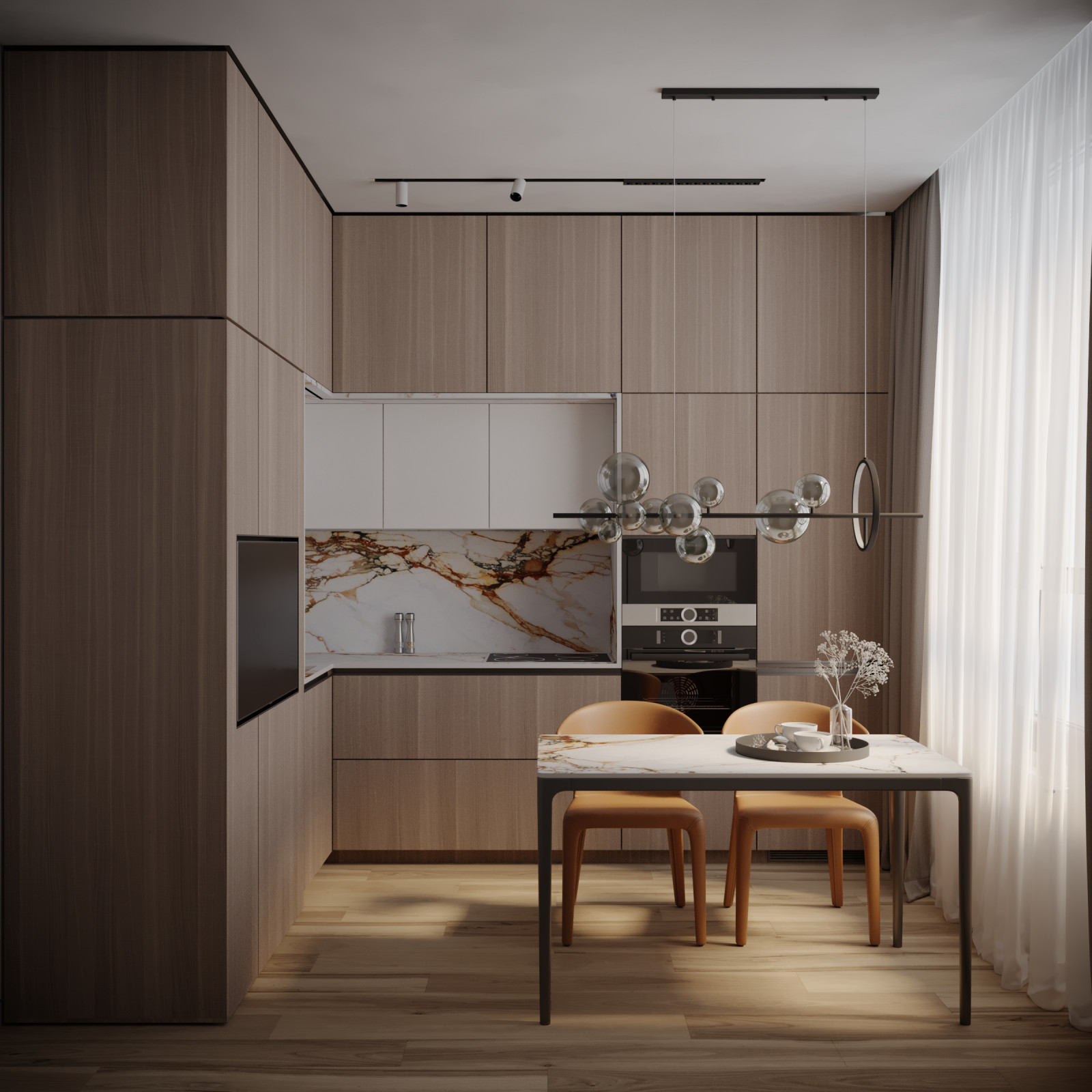 Дизайн проект квартиры в ЖК "Огни"