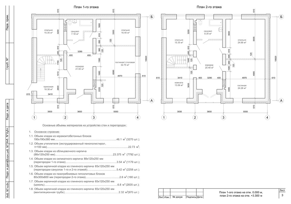 2-х этажный жилой дом с подвалом