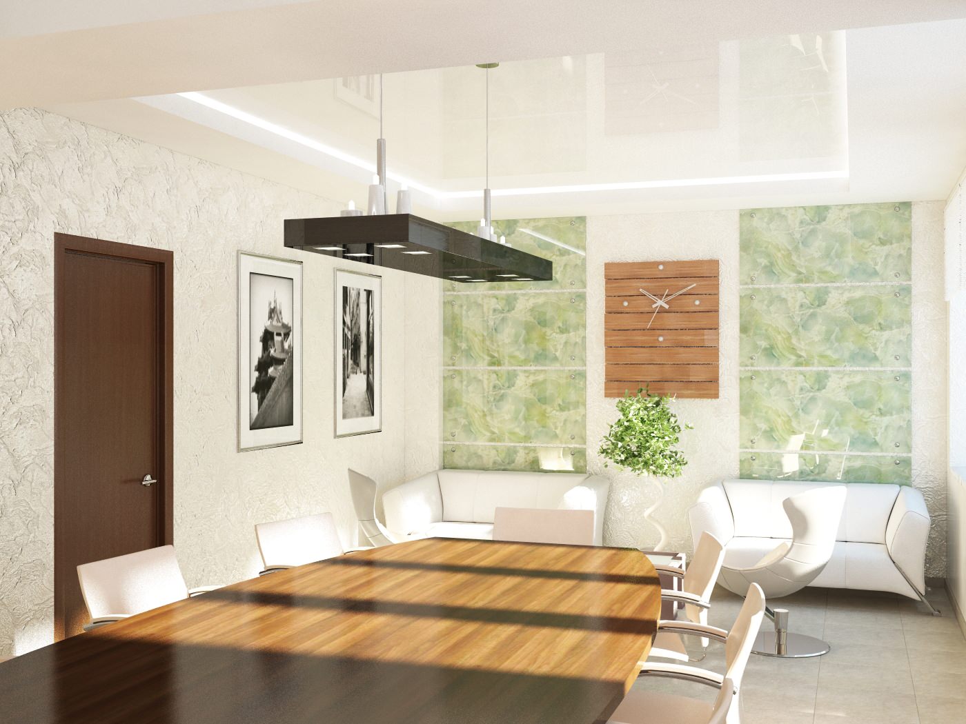 Дизайн-проект интерьера комнаты переговоров