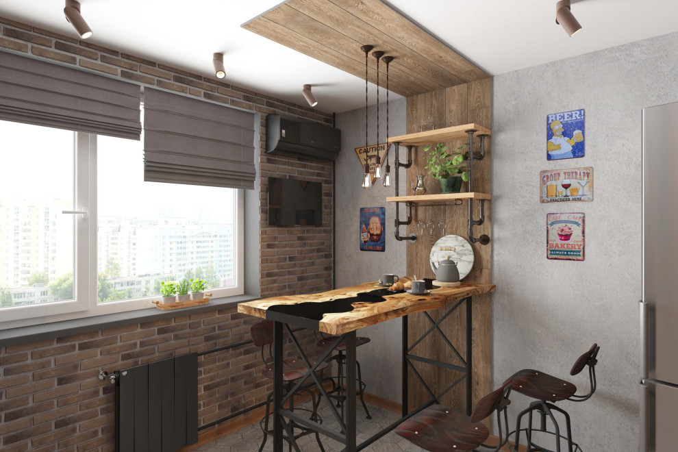 Трехкомнатная квартира 75м2 в стиле лофт, в доме серии П-3