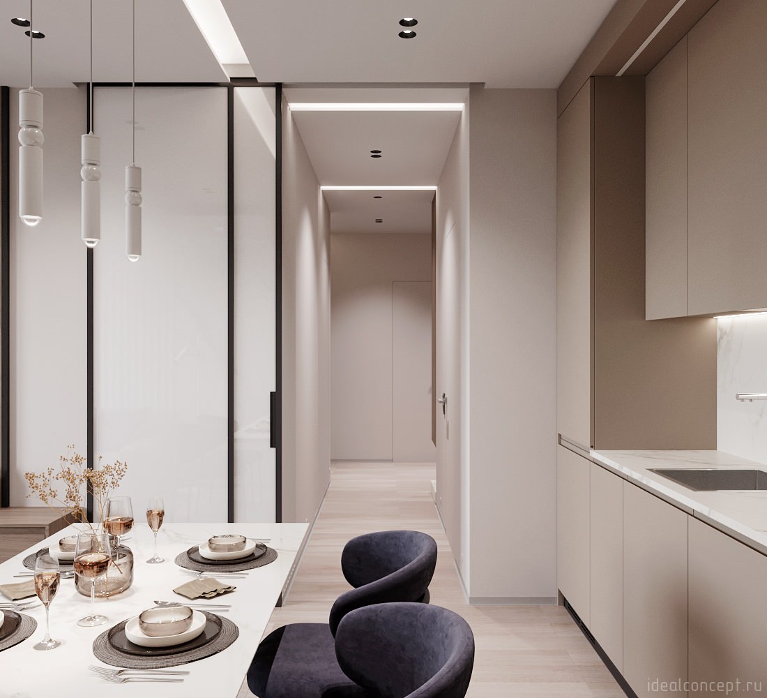 Минимализм в кофейных тонах.