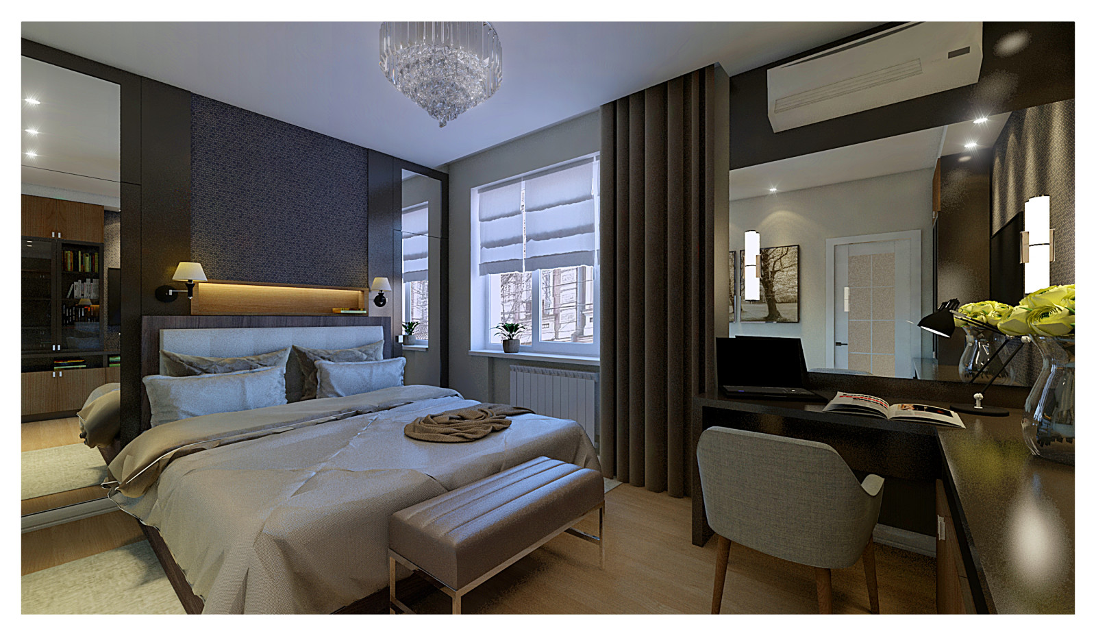 Обложка проекта: Дизайн-проект двухкомнатной квартиры