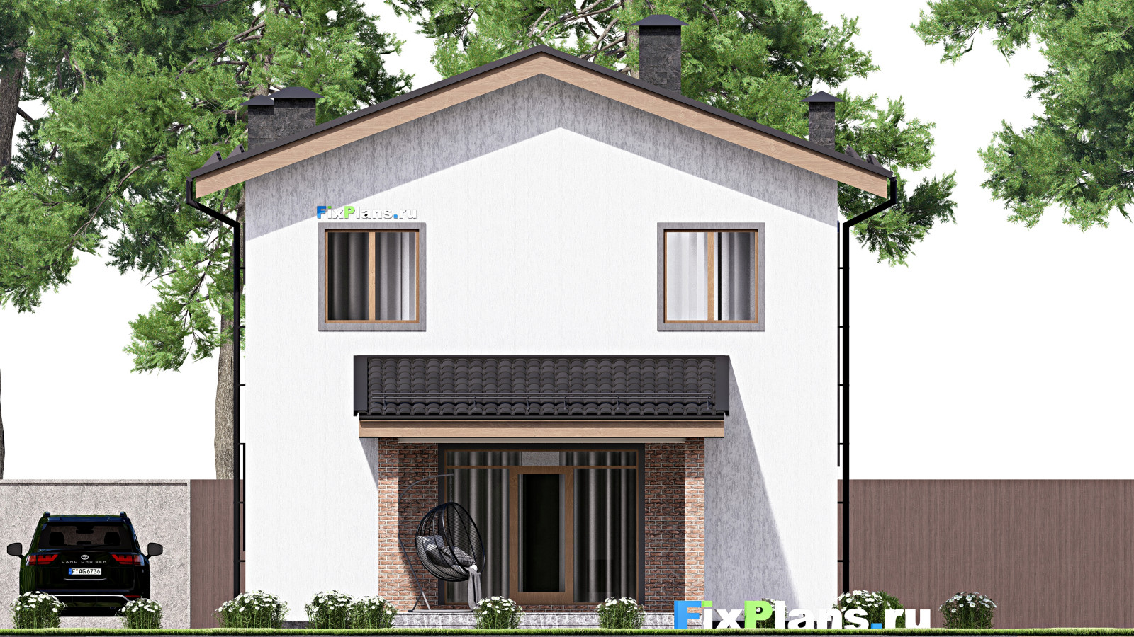 Проект двухэтажного дома 9х14 м S141м2 F-17036