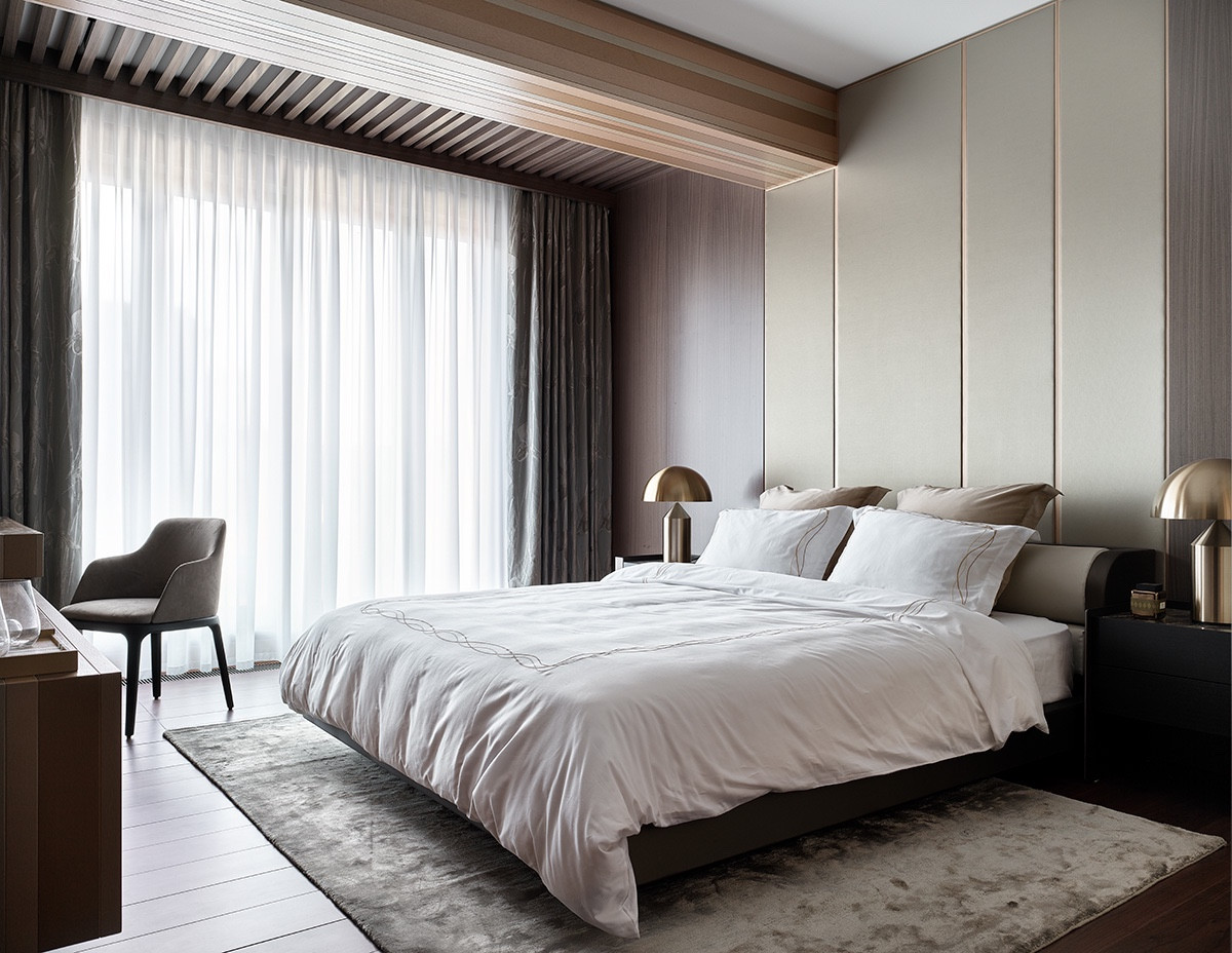 Люкс интерьер гостиной в Квартире 120 кв. м. в Современном стиле