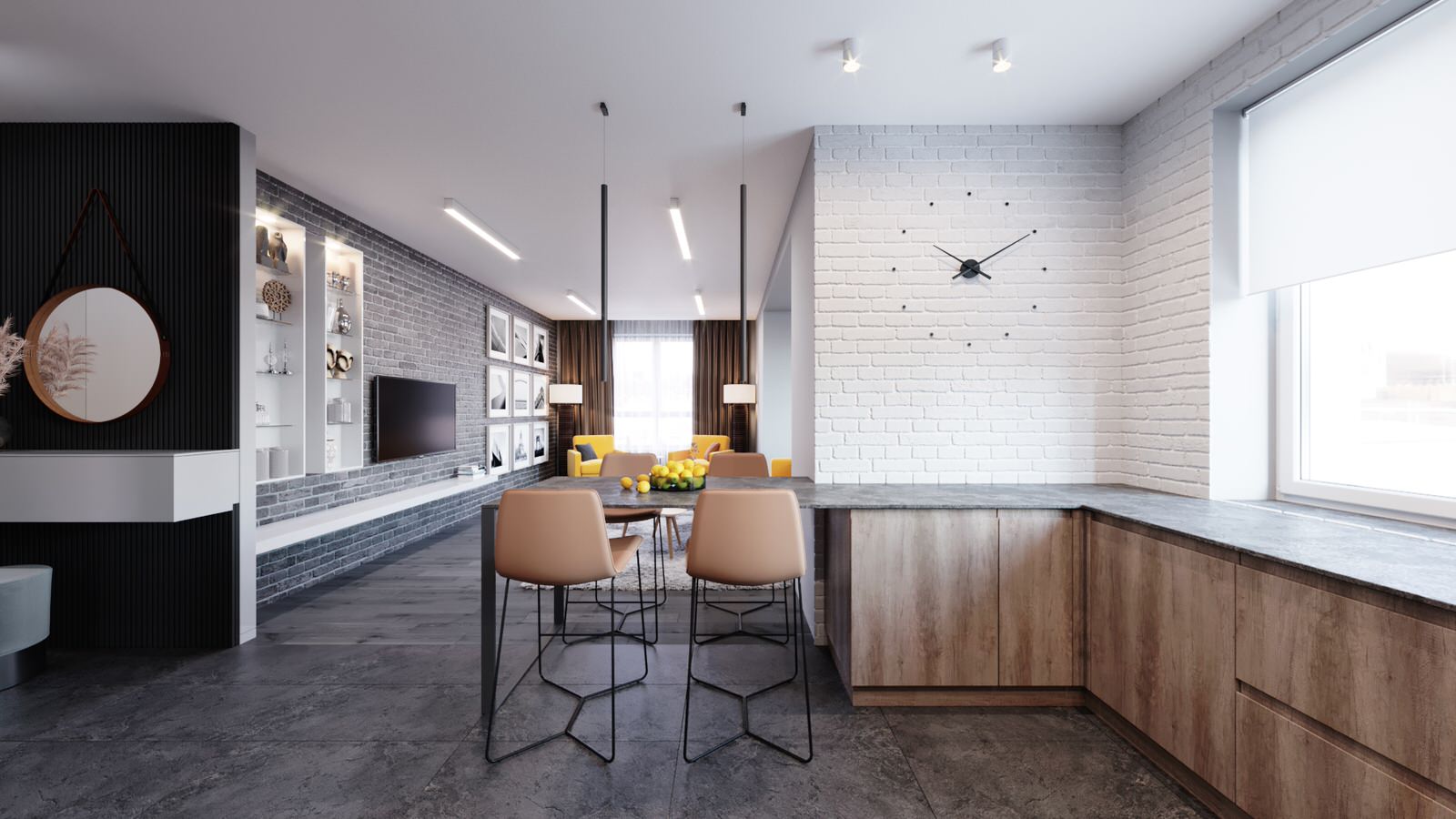 Дизайн интерьера "Минимализм" 2к.кв в г.Краснодаре