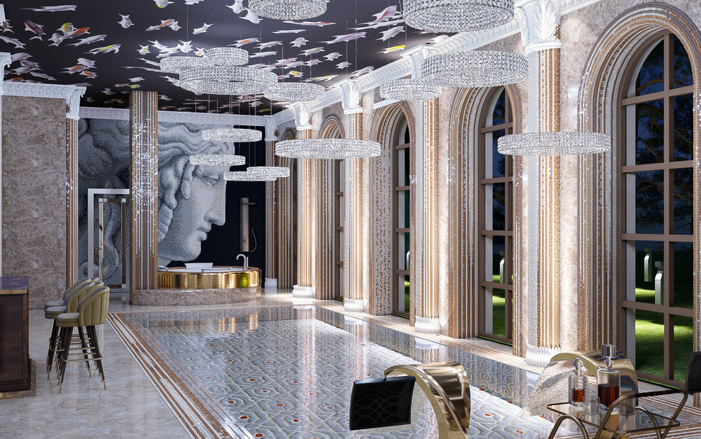 Дизайн бассейна «Роскошный оазис спокойствия и релакса»