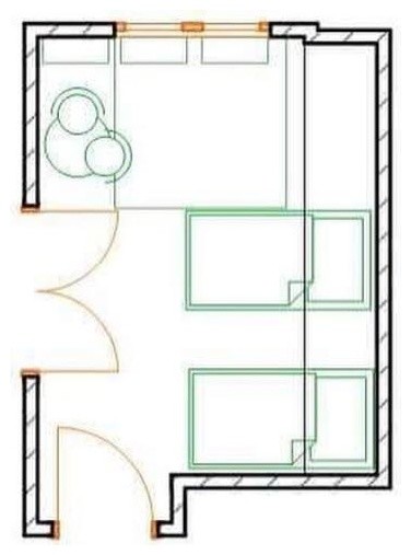 детская комната 9 м2 dormitorio infantil 9 m2