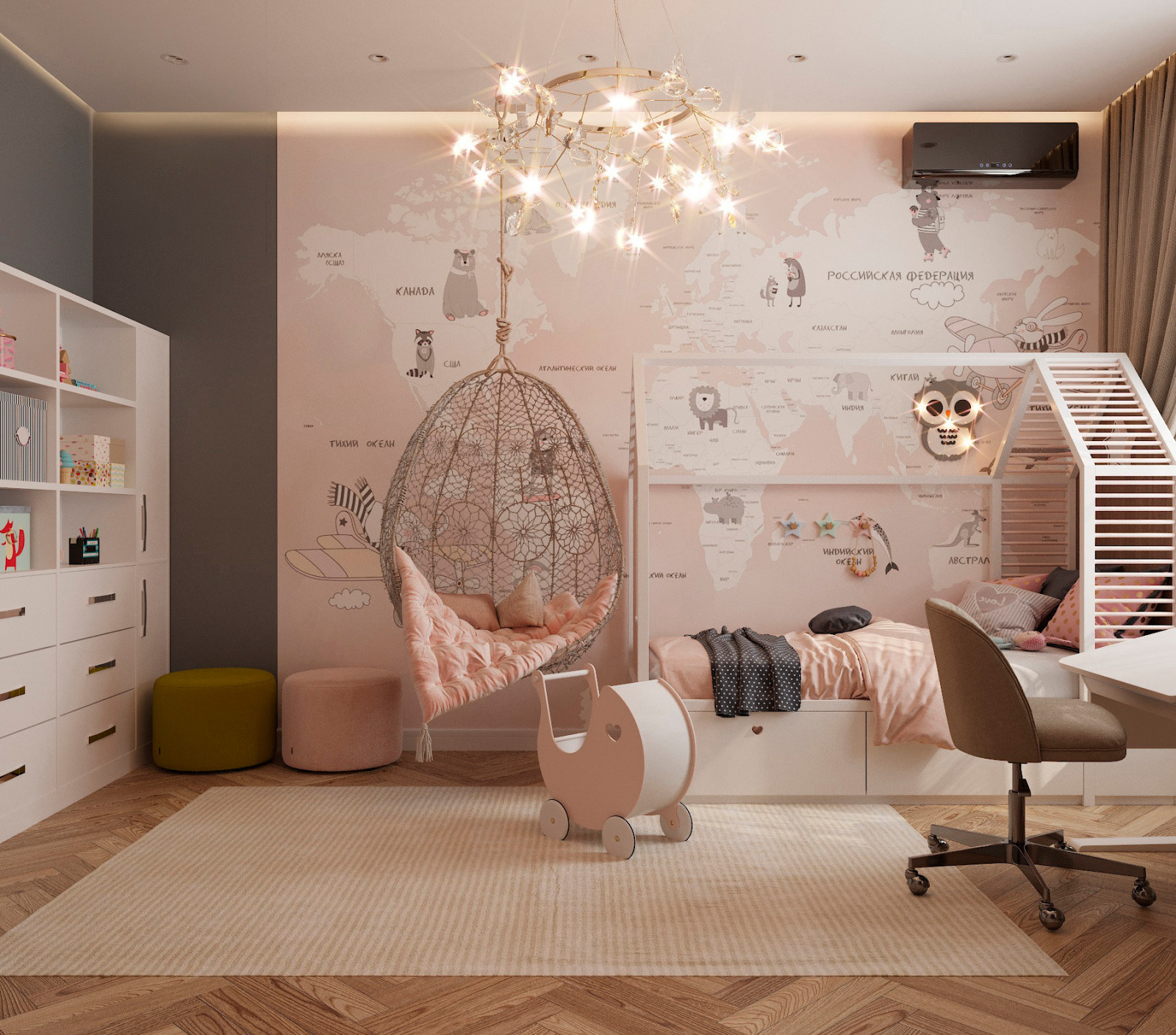 Интерьеры загородного дома в ЖК Олимпийский