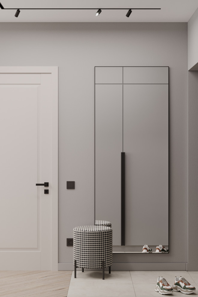 Дизайн кухни-гостиной в ЖК Ньютон