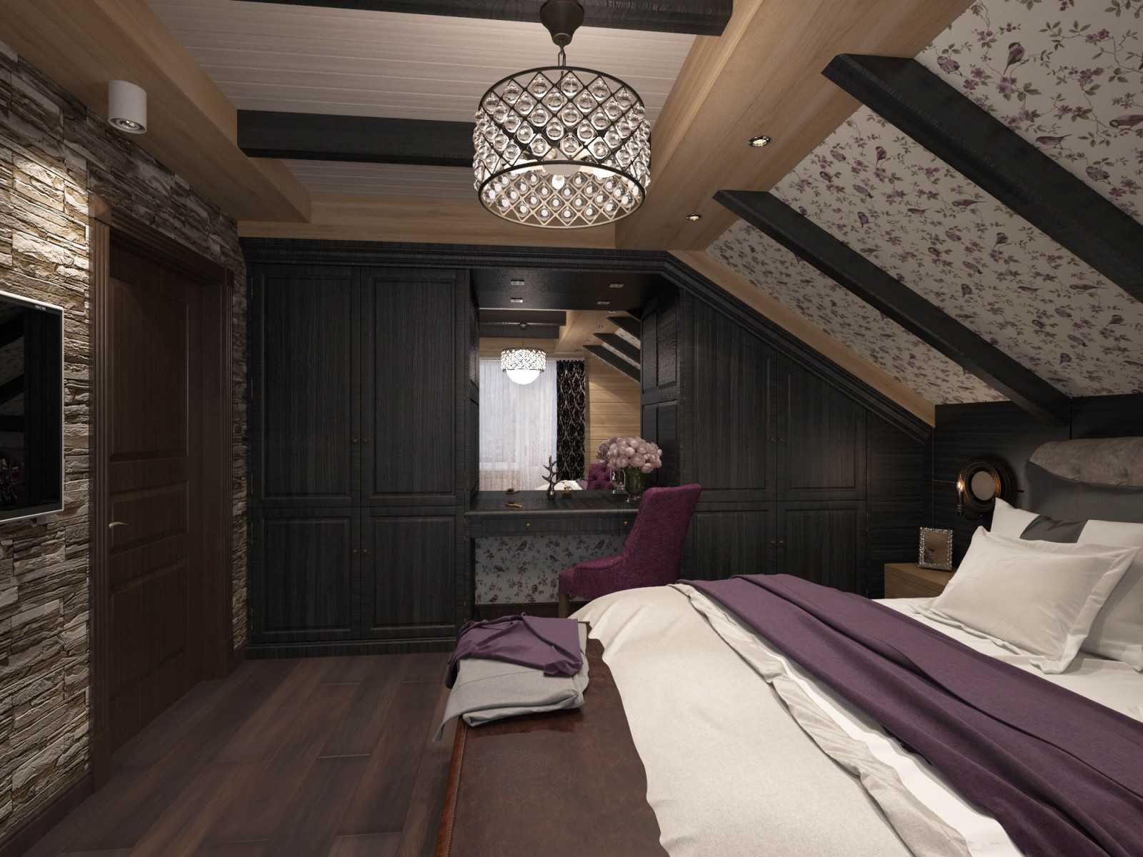 Визуализация гостевой спальни