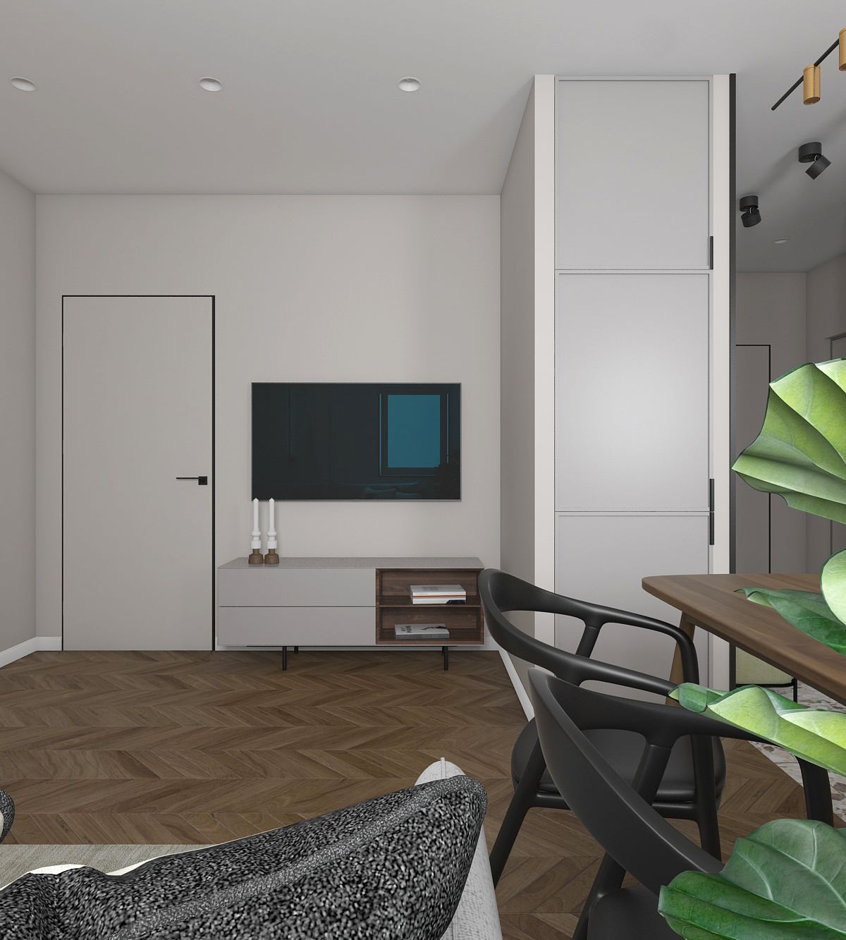 Квартира с нотками графики