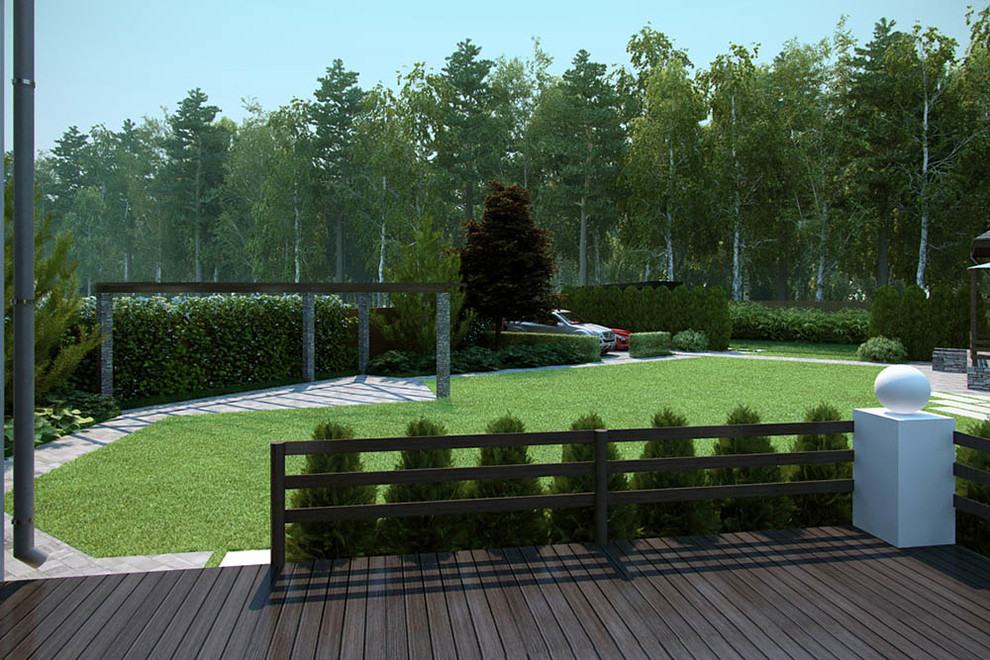 Обложка проекта: Дизайн частного сада 18 соток (2 Вариант)