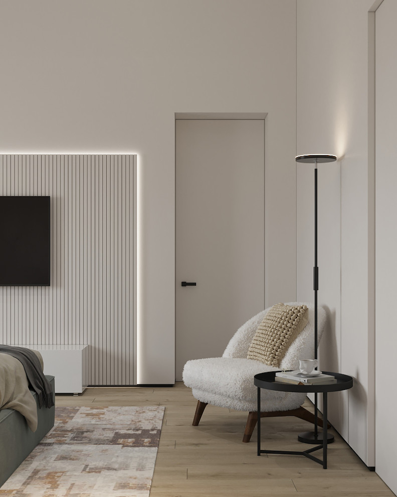 Дом для семьи в стиле минимализм 125 м². Посёлок Костюнино