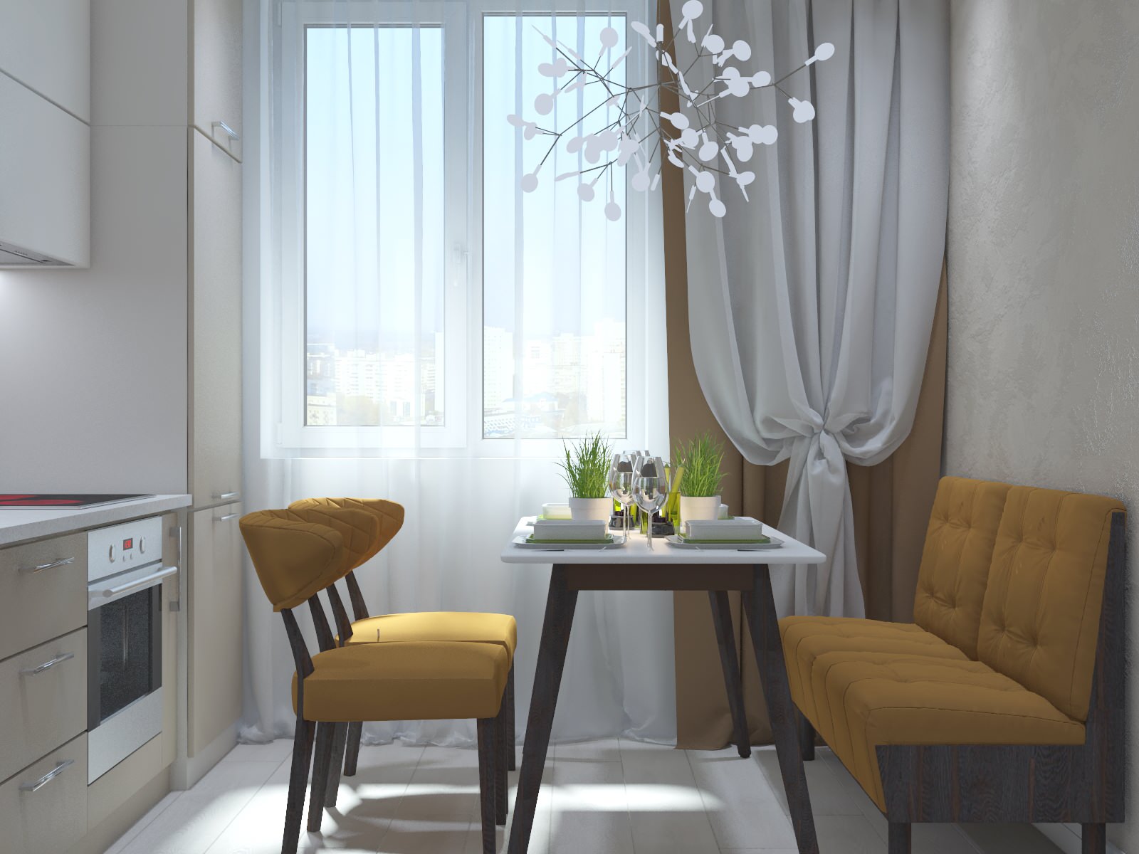 Двухкомнатная квартира в современном стиле