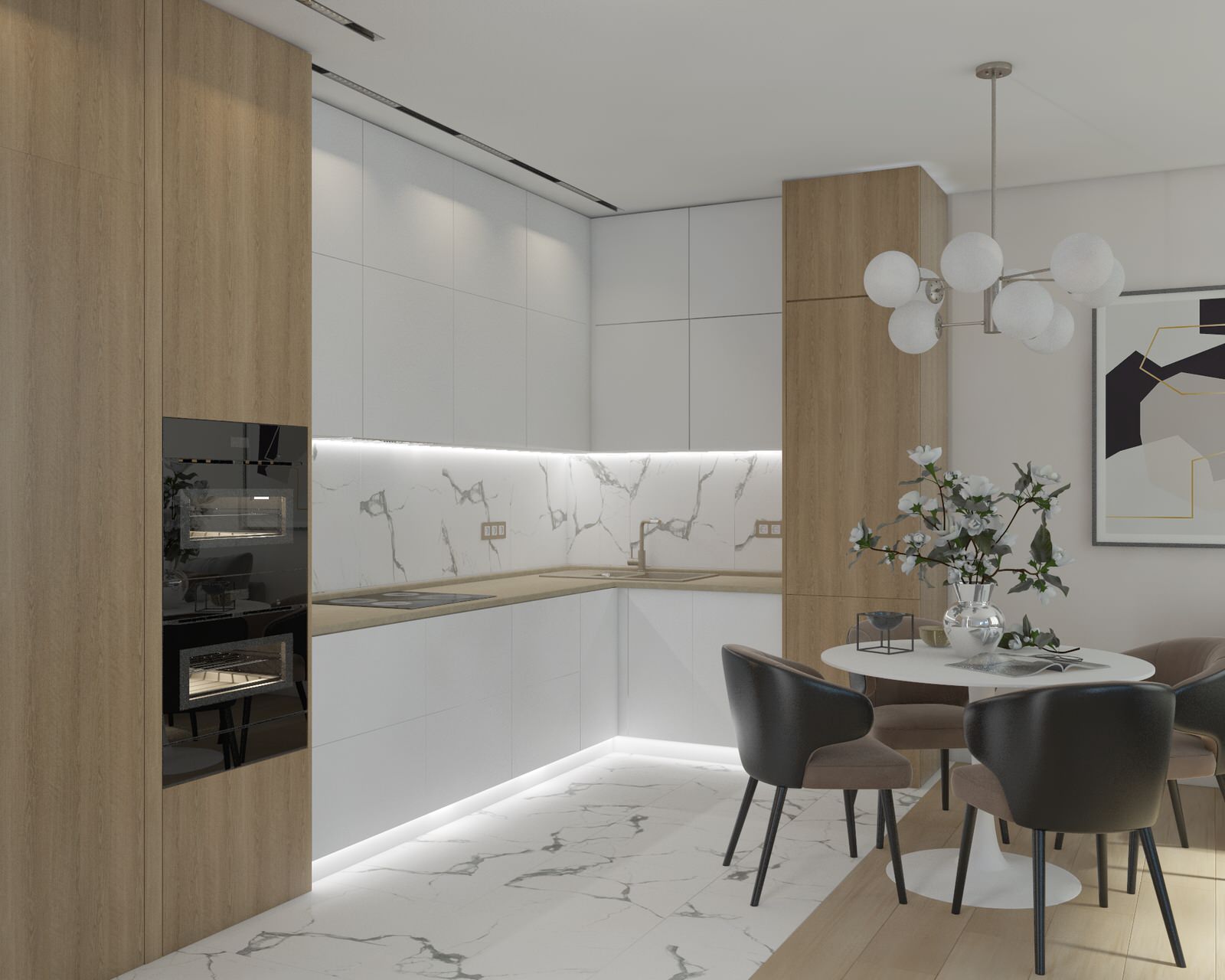 Современная квартира в ЖК 4 Сезона