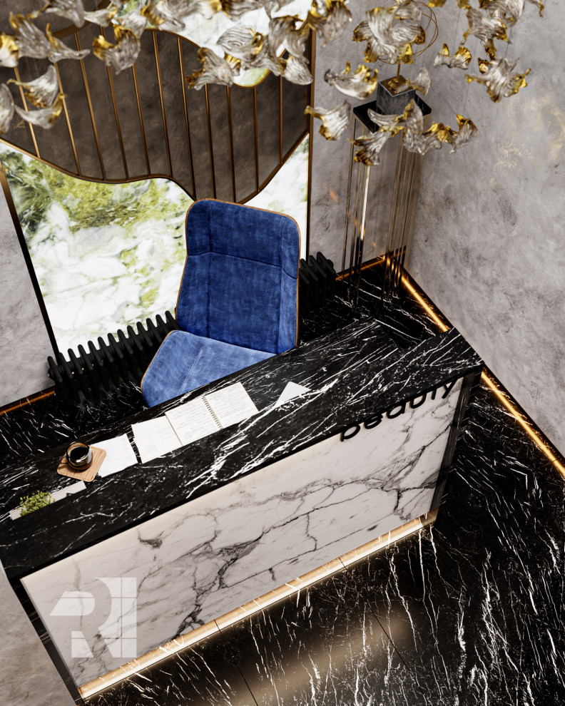 Дизайн салона красоты в стиле современный ар-деко