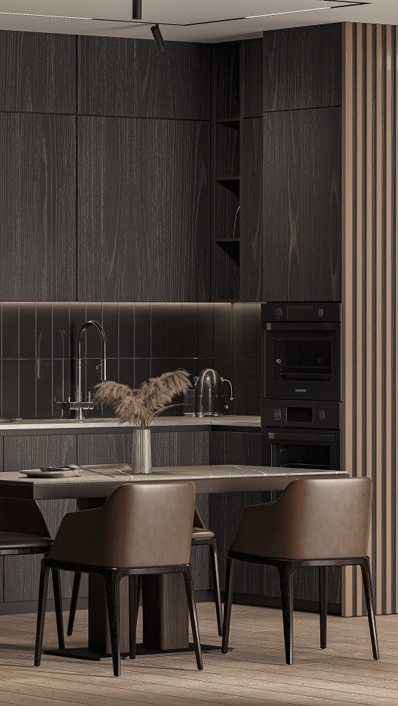 Шикарная кухня-гостиная в ЖК Clever Park