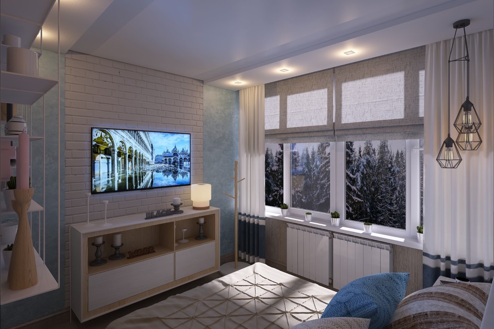 Спальня в нежных тонах