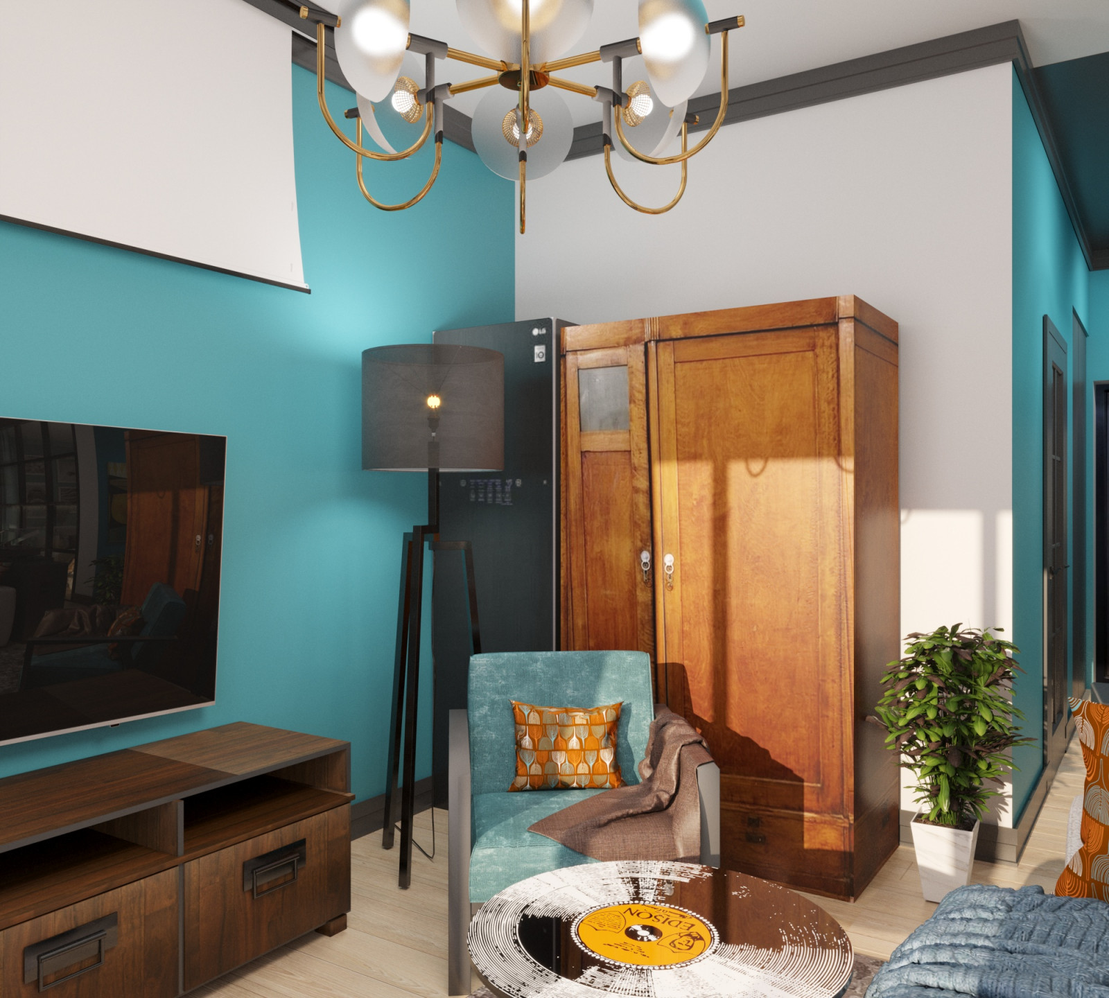 Apartment in the style of modern classics