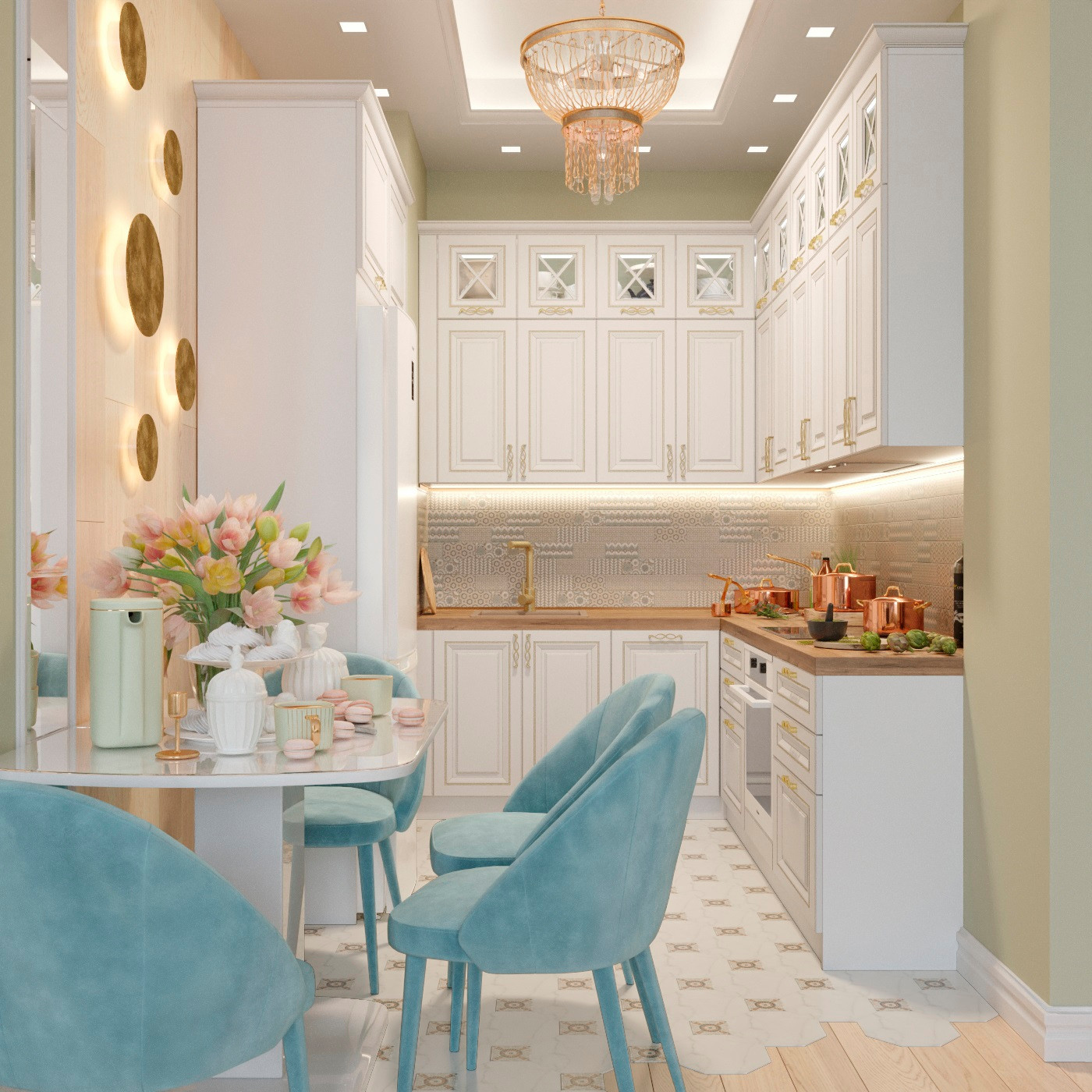 Квартира в Москве, в стиле современной классики