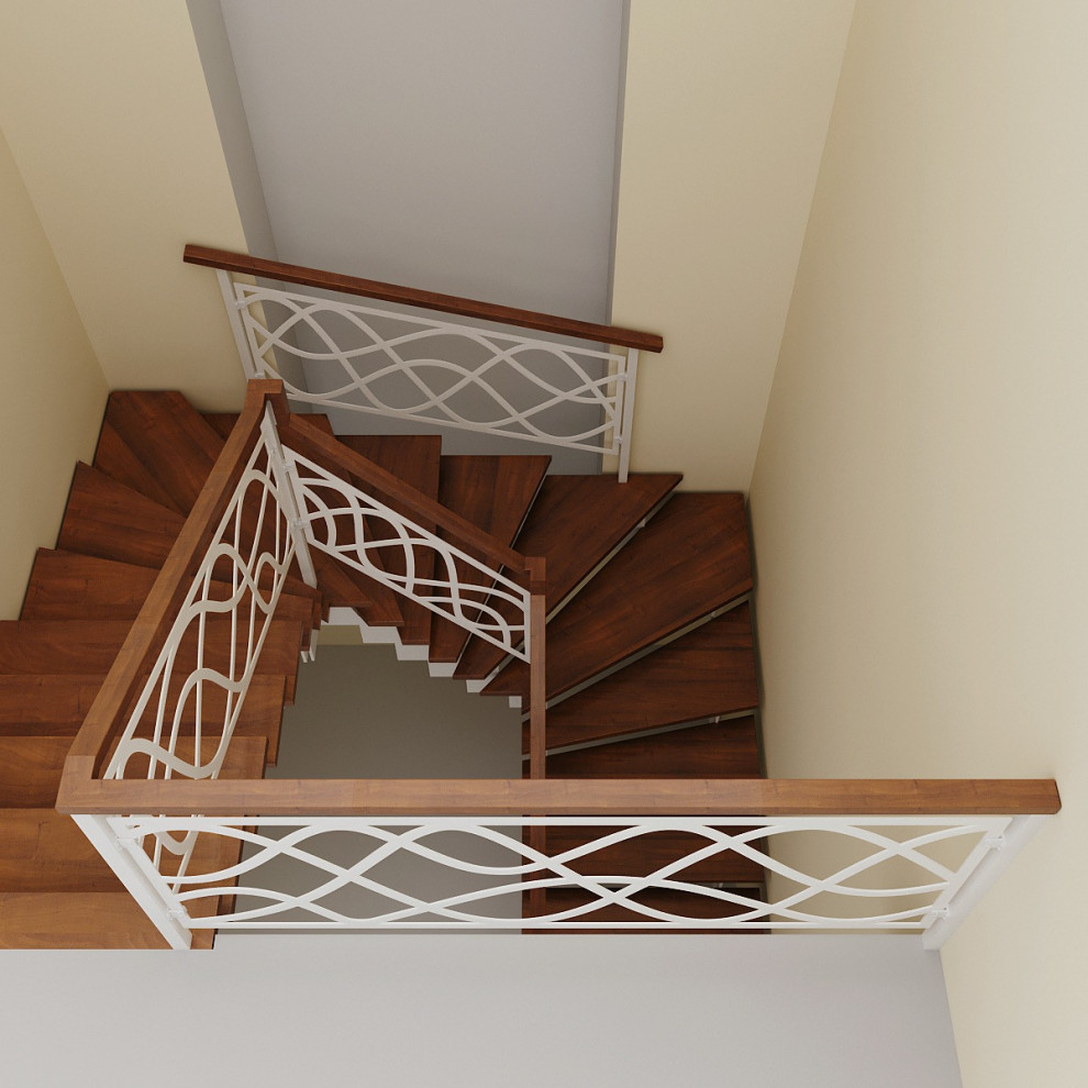 Проект лестницы для согласования с заказчиком.