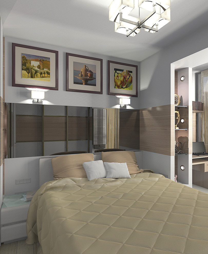 Обложка проекта: Спальня и лоджия в современном стиле