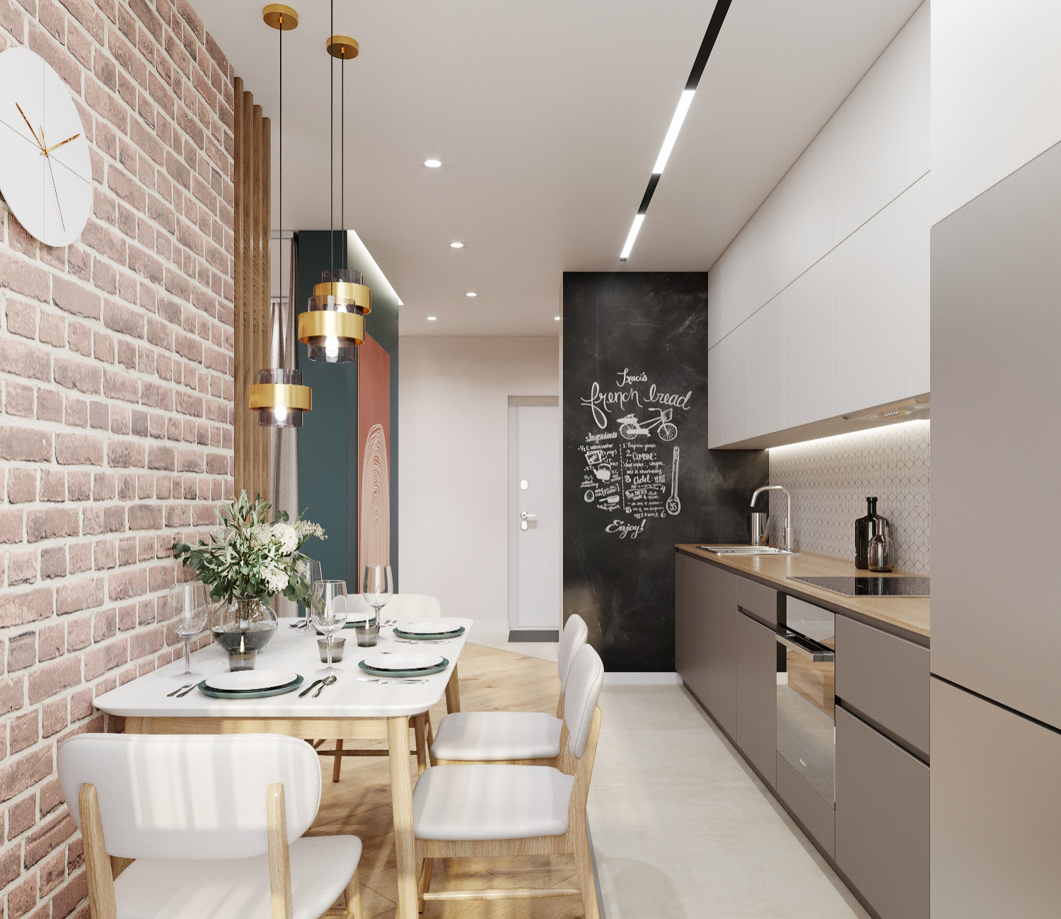 Дизайн- проект квартиры 55,46  м²