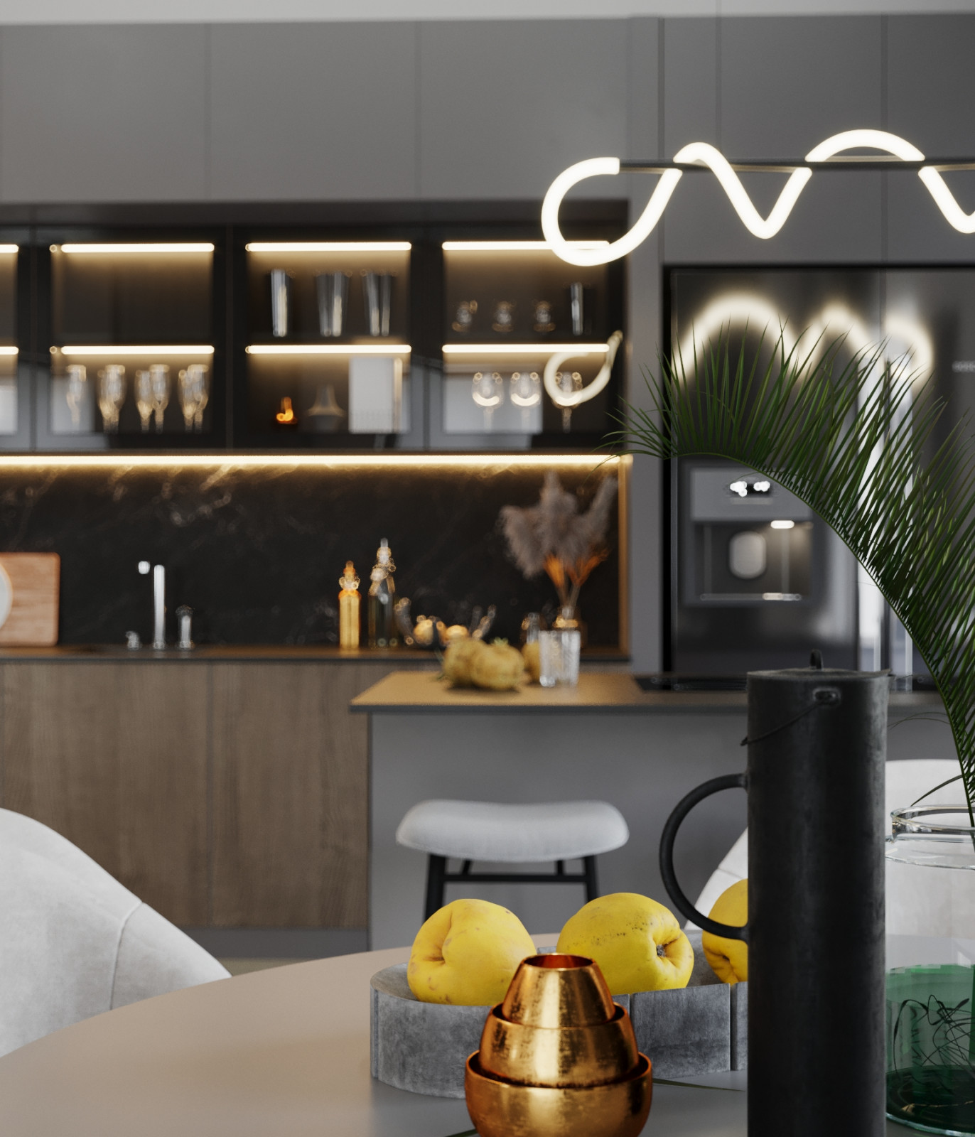 Квартира в серых тонах