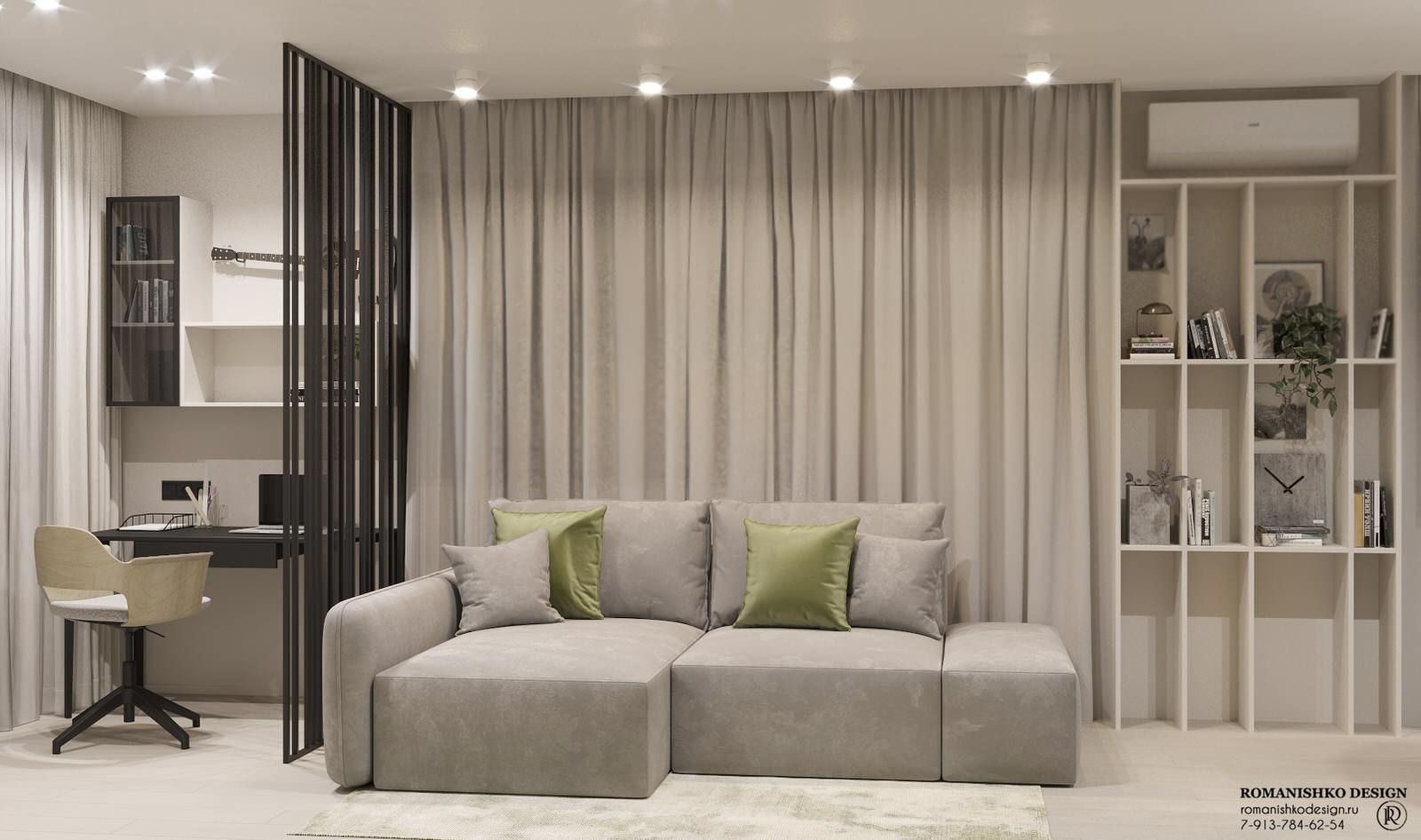 Дизайн интерьера квартиры в ЖК "Чкалов"