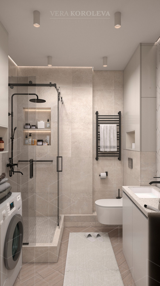 Дизайн двухкомнатной квартиры для семьи с девушкой-подростком в ЖК "Ультра Сити"