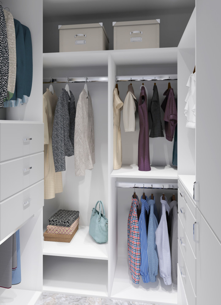 Белая гардеробная