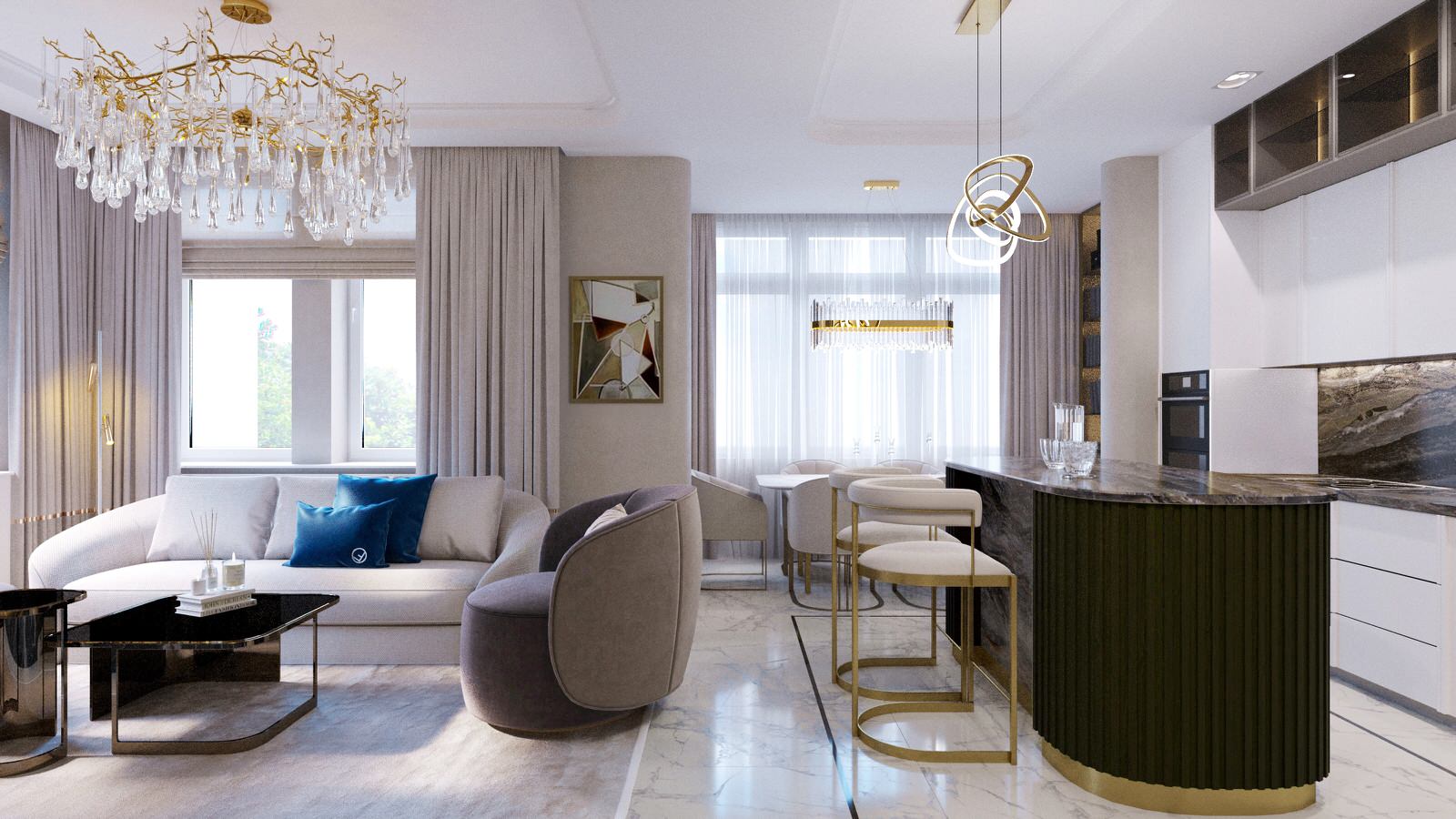 Кухня-гостиная