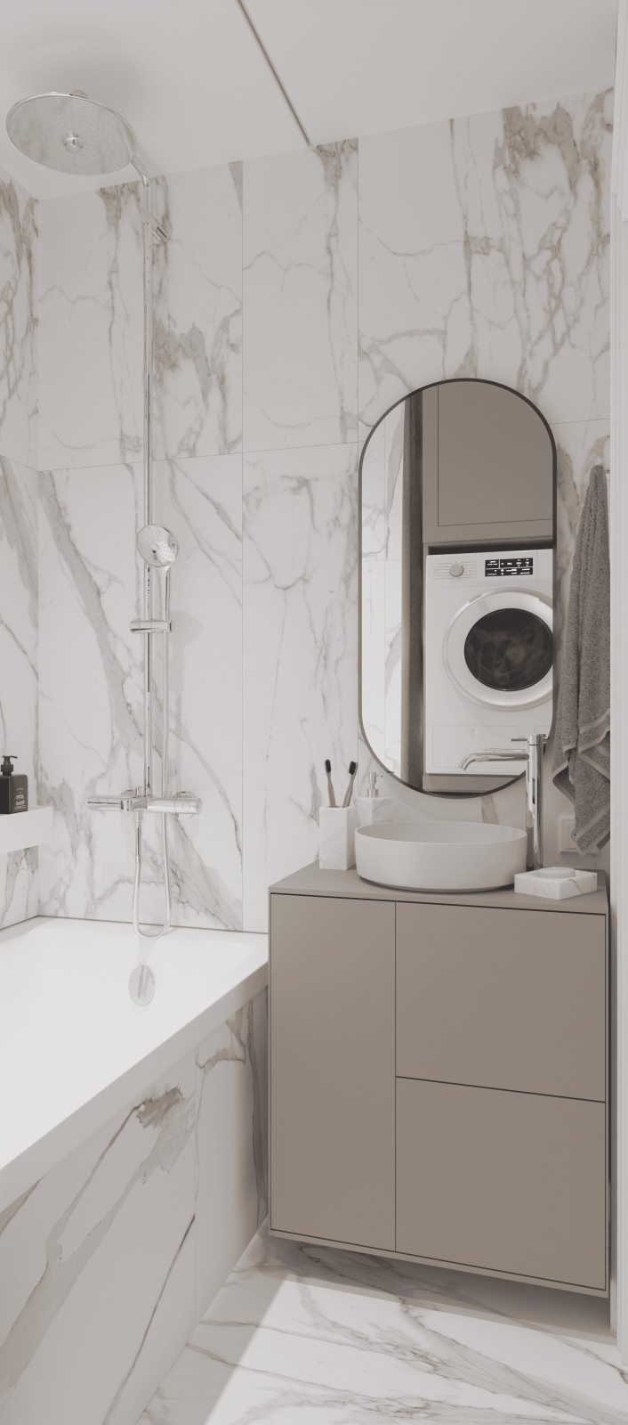 Дизайн квартиры, 56 м2, г. Липецк