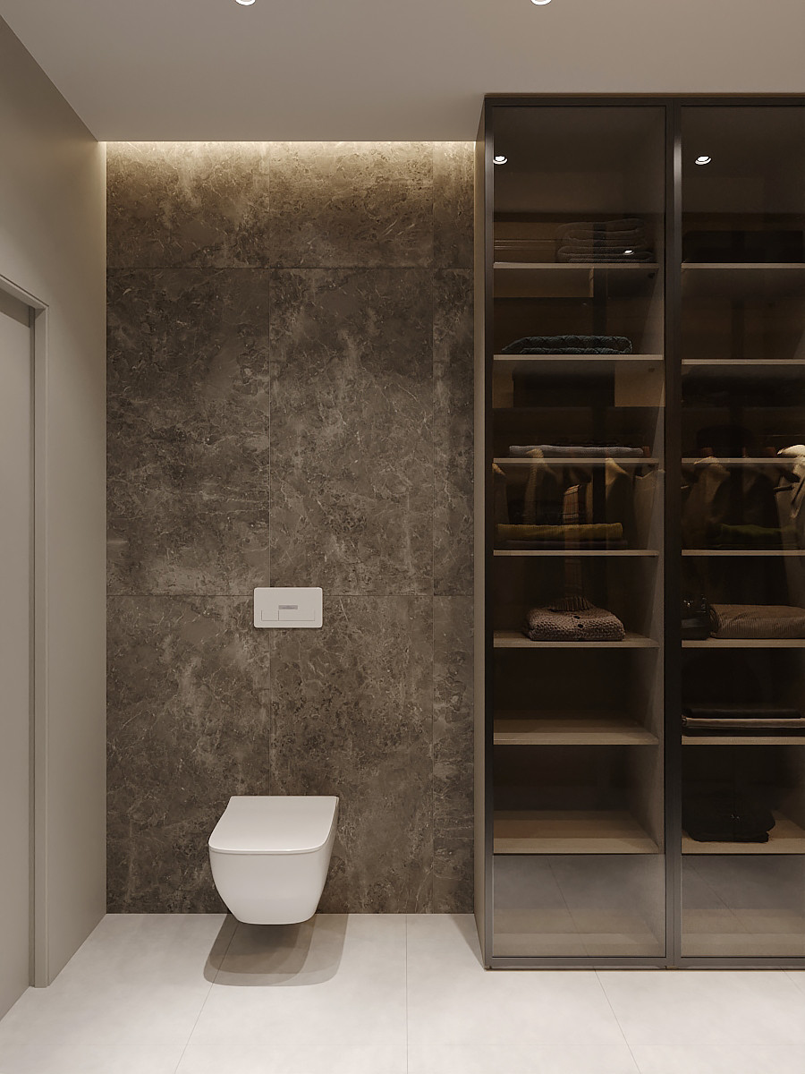 Дизайн-проект интерьера частного одноэтажного дома в Калининградской области