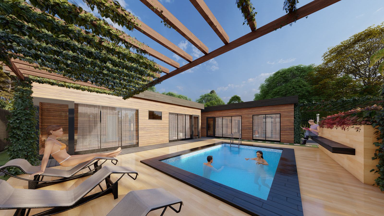 Благоустройство загородного дома (S 3,5 соток)