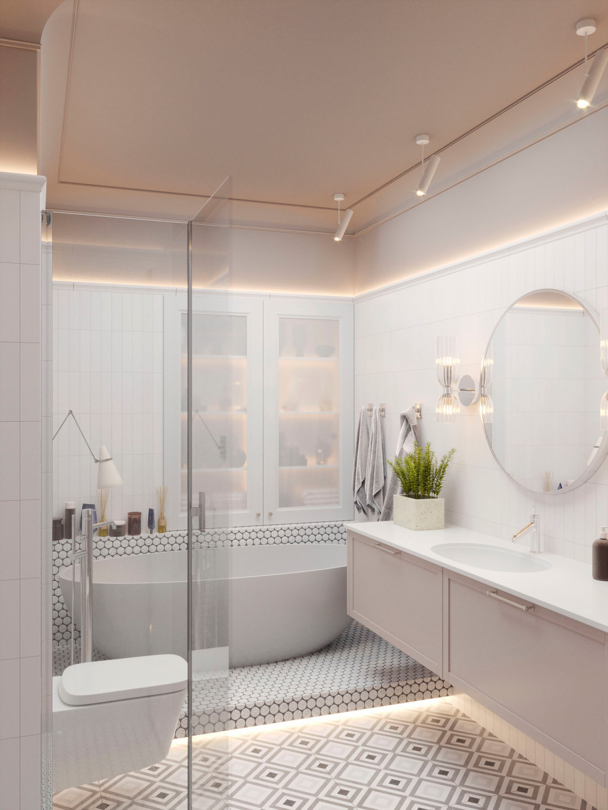 Квартира в стиле классика, 140 м2