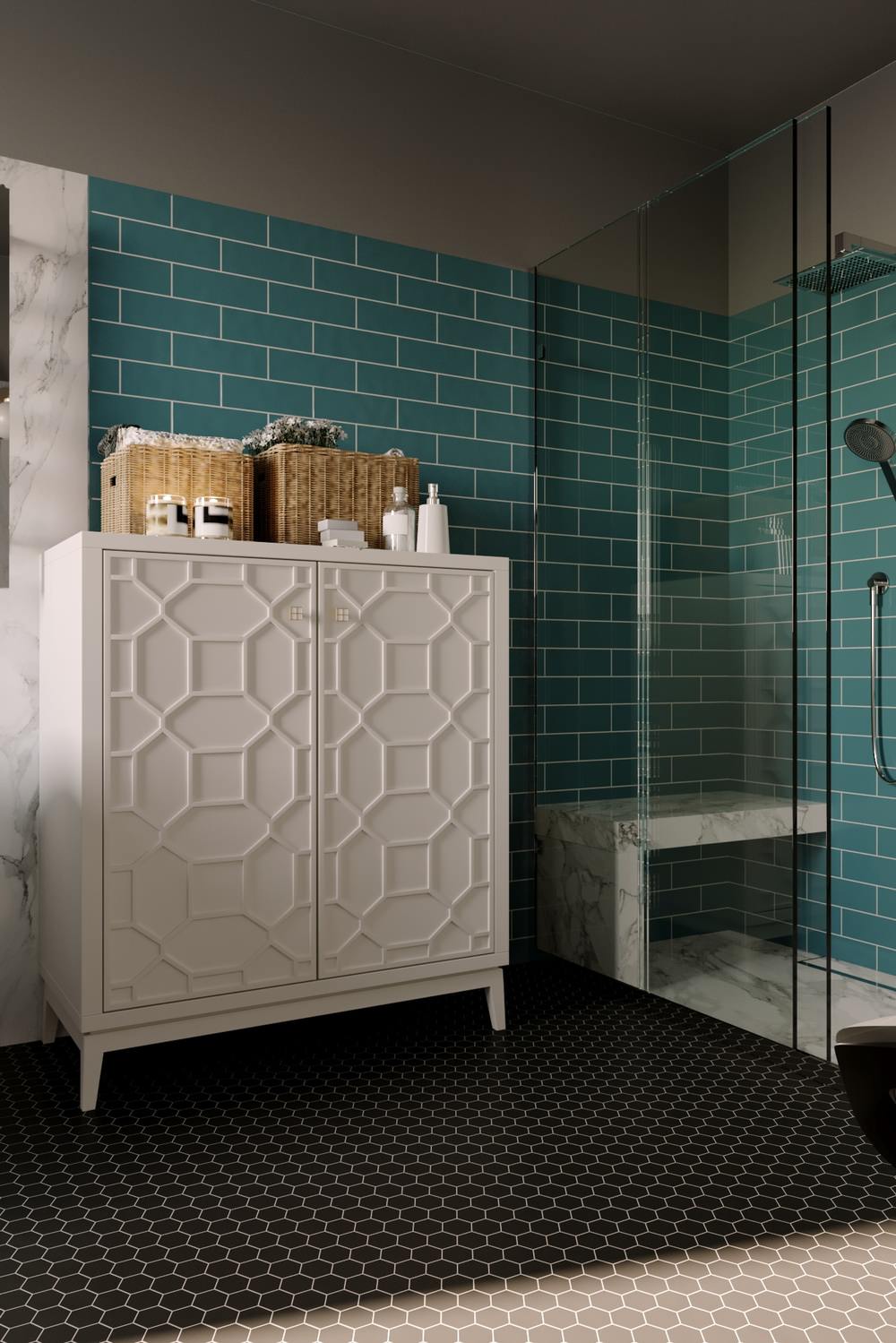 Загородный дом 147,7 м² с черными акцентами