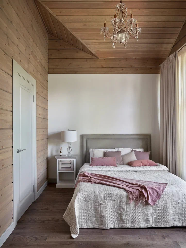 Дом из клееного бруса в стиле шале