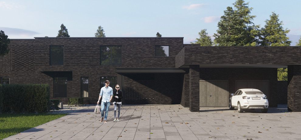 Проект архитектуры дома и сада в п. Нелжа  Врн. обл.