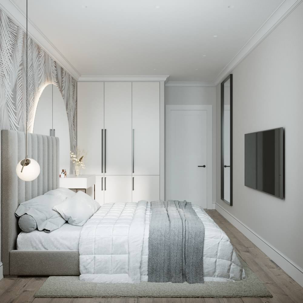 Обложка проекта: Спальня в проекте 100 кв м в ЖК Символ.