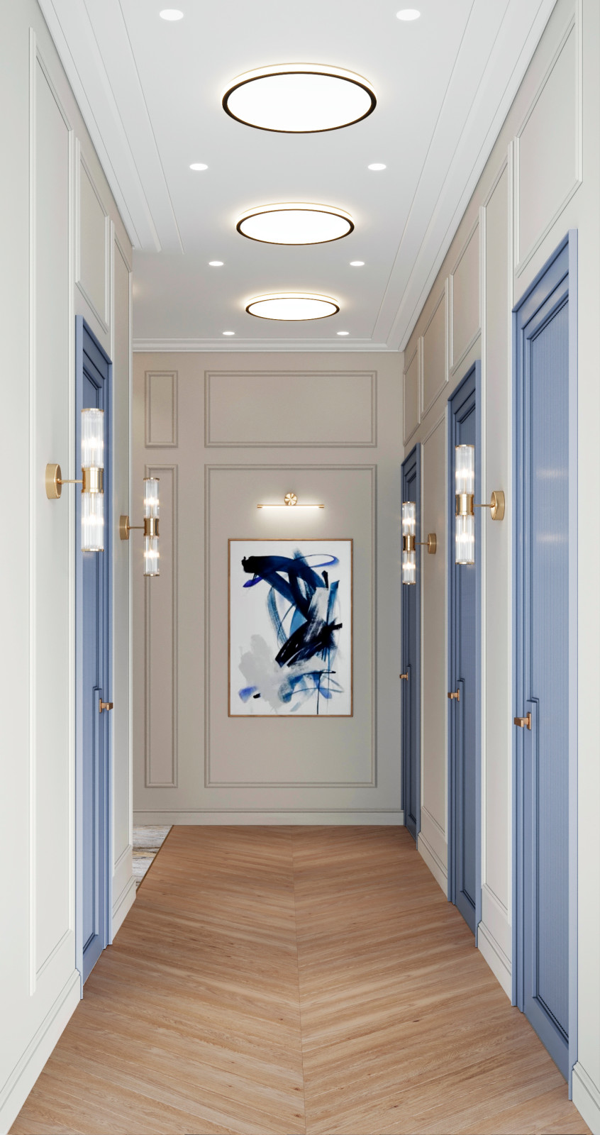 КВАРТИРА В СОВРЕМЕННОМ СТИЛЕ С ЭЛЕМЕНТАМИ КЛАССИКИ В ЖК CITY PARK